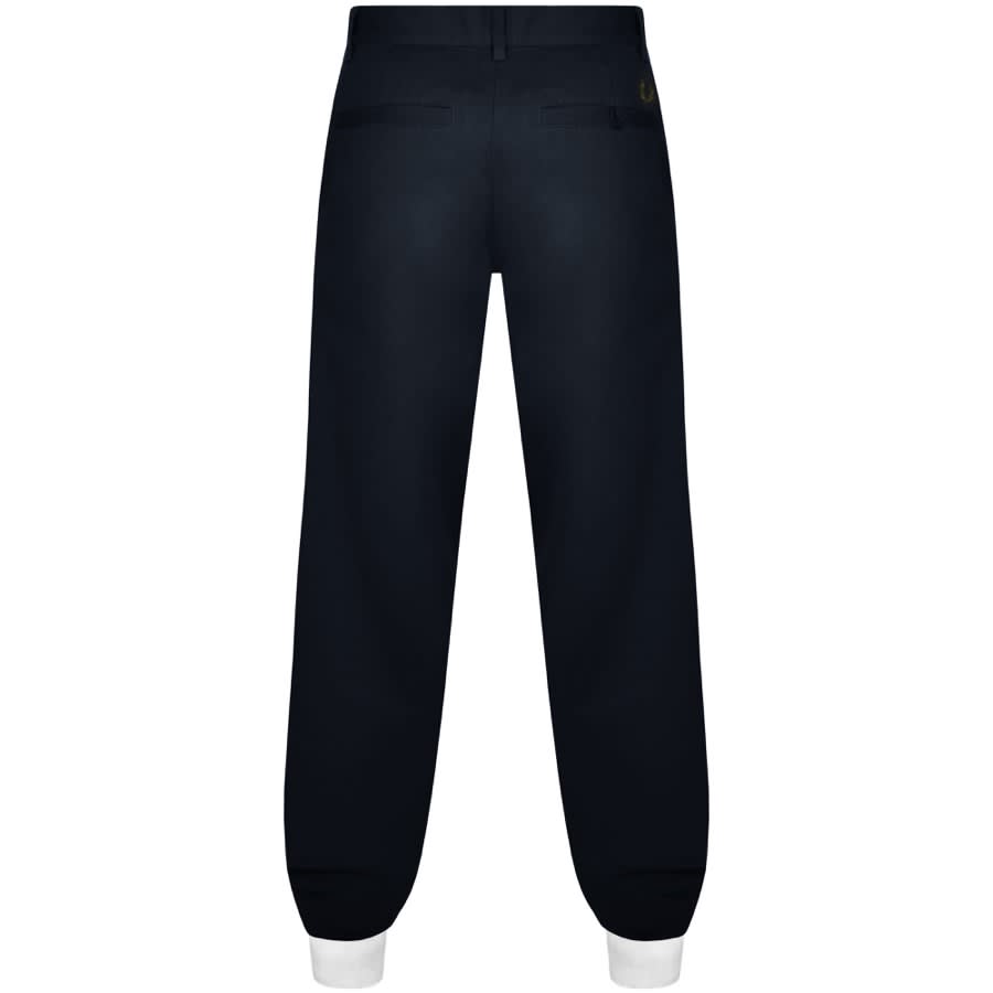 Fred Perry Straight Leg Twill Trousers Navy